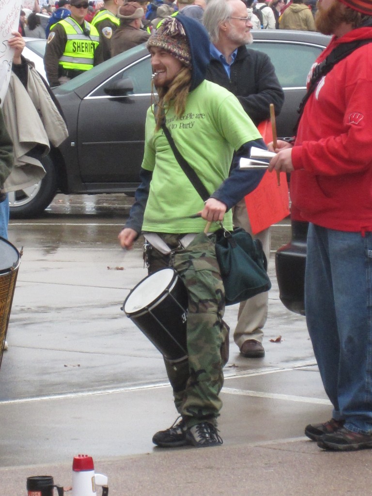 Wisconsin budget repair bill protests. Madison, Wisconsin. Feb. 2011. BDP000159