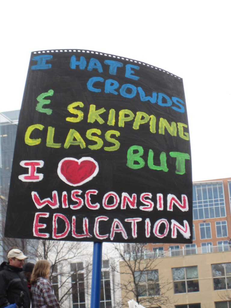Wisconsin budget repair bill protests. Madison, Wisconsin. Feb. 2011. BDP000175