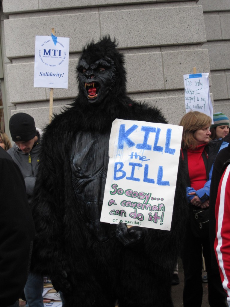 Wisconsin budget repair bill protests. Madison, Wisconsin. Feb. 2011. BDP000178