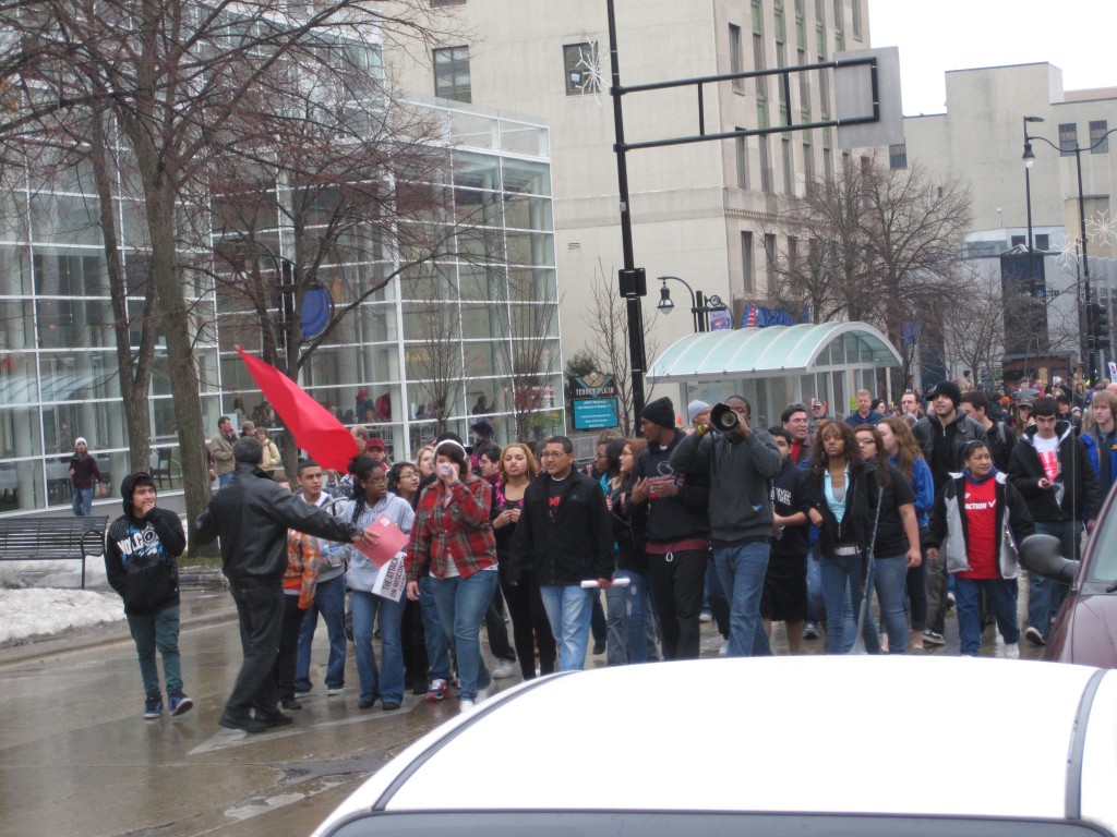 Wisconsin budget repair bill protests. Madison, Wisconsin. Feb. 2011. BDP000180