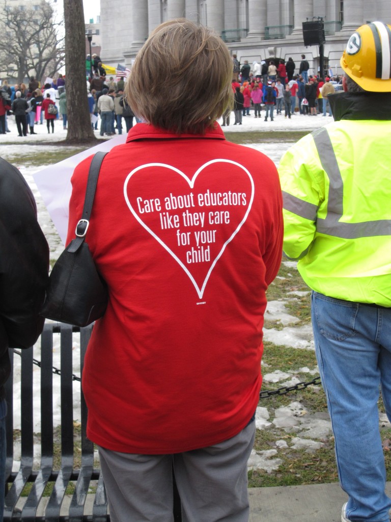 Wisconsin budget repair bill protests. Madison, Wisconsin. Feb. 2011. BDP000197