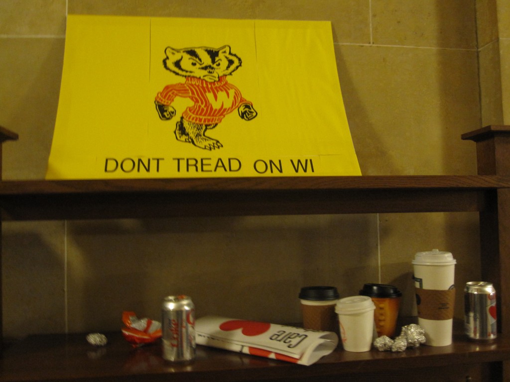 Wisconsin budget repair bill protests. Madison, Wisconsin. Feb. 2011. BDP000203