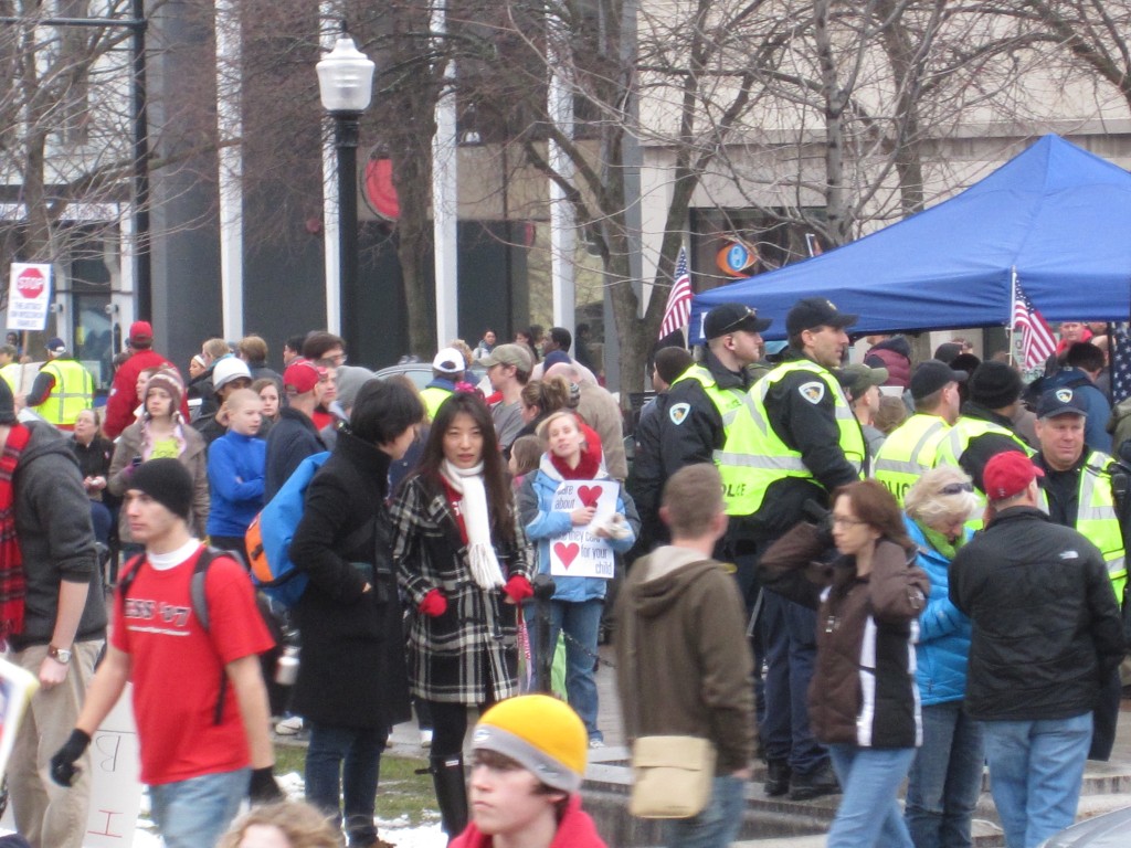 Wisconsin budget repair bill protests. Madison, Wisconsin. Feb. 2011. BDP000230