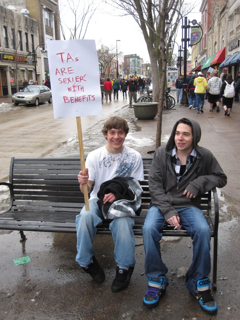 Wisconsin budget repair bill protests. Madison, Wisconsin. Feb. 2011. BDP000243